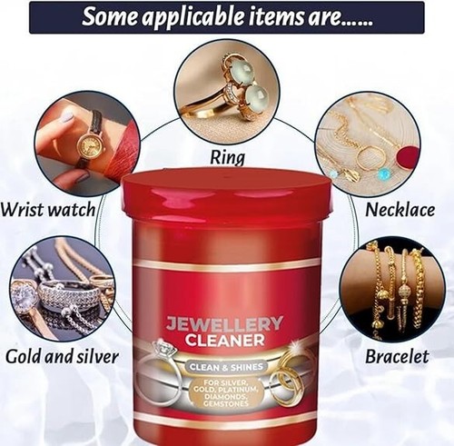 Liquid jewellery cleaner with - liquid,