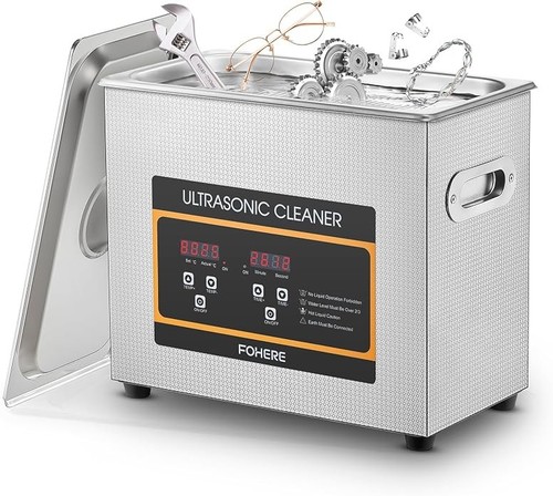 Ultrasonic cleaner with - with, heater